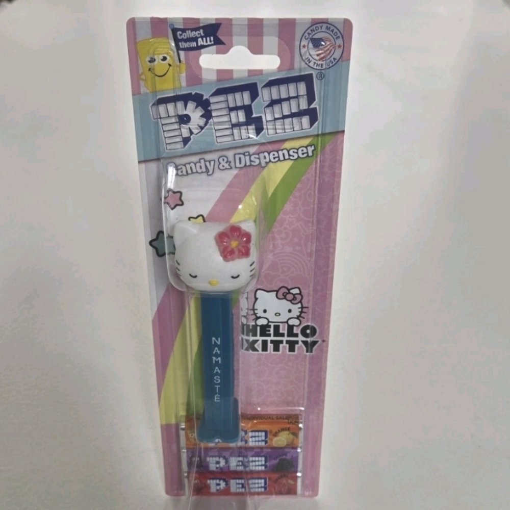 Hello Kitty PEZ Dispenser Namaste New In Box